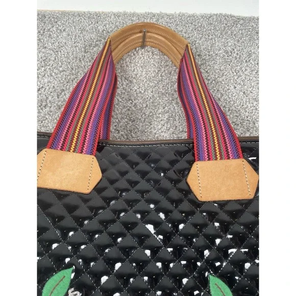 Consuela La Reina Classic Tote with Floral Embroidery and Multicolor Straps - Picture 15 of 16